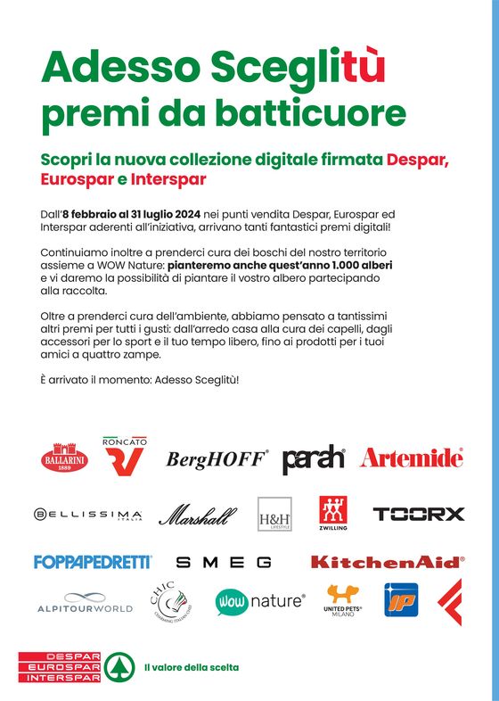 Volantino Eurospar a Gradisca d'Isonzo | Premi da batticuore | 11/3/2024 - 31/7/2024