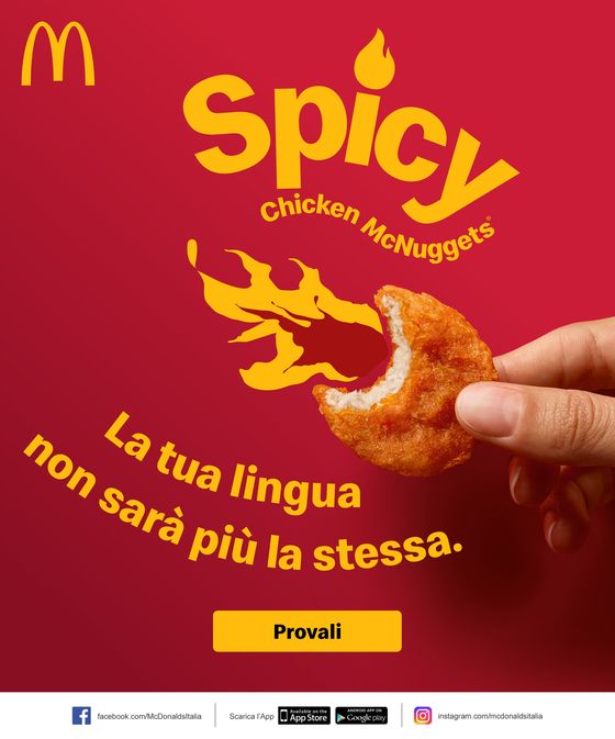 Volantino McDonald's a Milano | Spicy Chicken McNuggets | 13/3/2024 - 28/3/2024