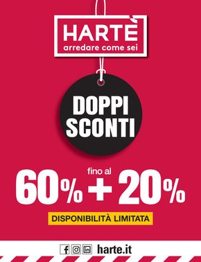 Offerte di Arredamento a Frosinone | Doppi sconti in Hartè | 12/3/2024 - 31/3/2024