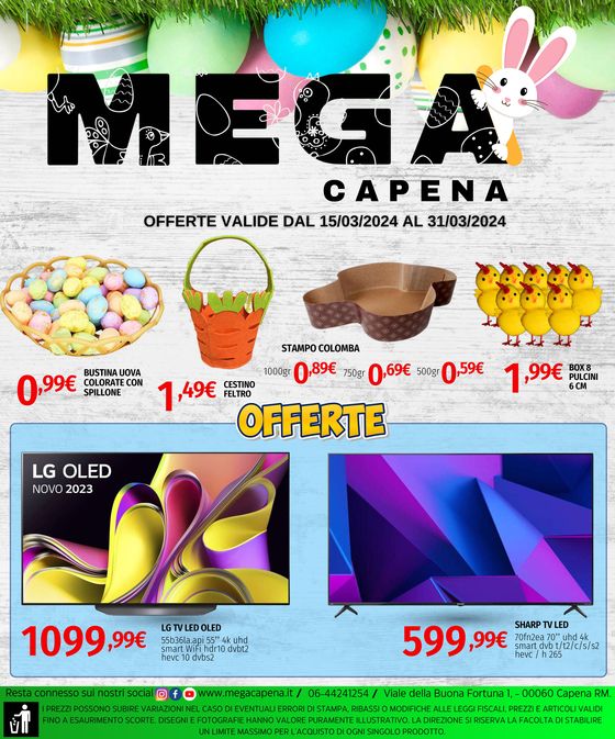 Volantino Mega a Capena | Mega Capena - Pasqua | 15/3/2024 - 31/3/2024