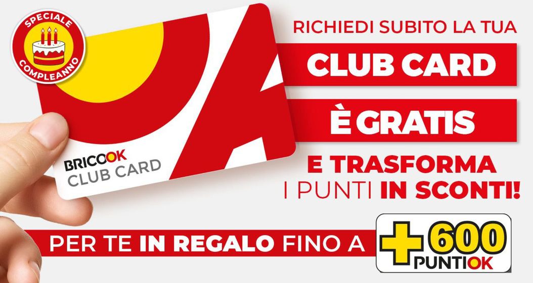 Volantino Brico ok a Buccinasco | Club Card è gratis! | 13/3/2024 - 30/4/2024