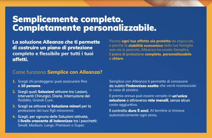 Volantino Alleanza Assicurazioni a Bari | Semplice con Alleanza | 14/3/2024 - 14/10/2024