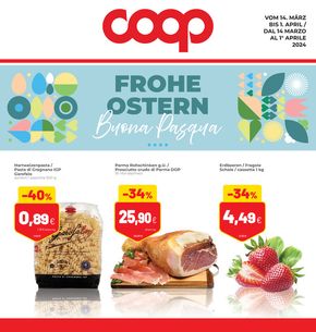 Volantino Coop | Frohe Ostern - Buona Pasqua | 14/3/2024 - 1/4/2024