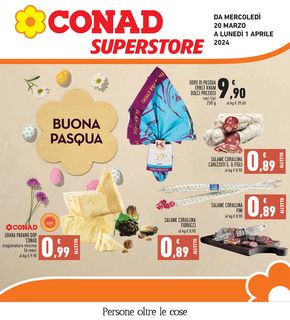 Volantino Conad Superstore a Civitavecchia | Buona Pasqua | 20/3/2024 - 1/4/2024