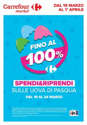 Offerte di Iper e super a Tivoli | Buona Pasqua in Carrefour Market | 19/3/2024 - 1/4/2024
