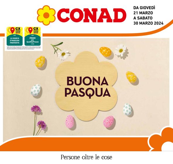 Volantino Conad a Bassano del Grappa | Buona Pasqua | 21/3/2024 - 30/3/2024