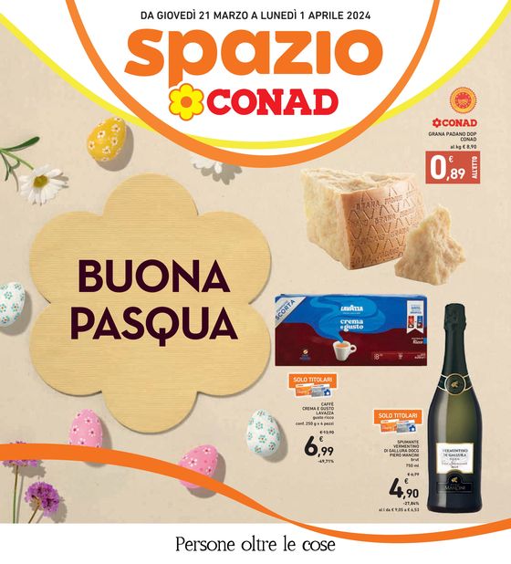 Volantino Spazio Conad a Sassari | Buona Pasqua | 21/3/2024 - 1/4/2024