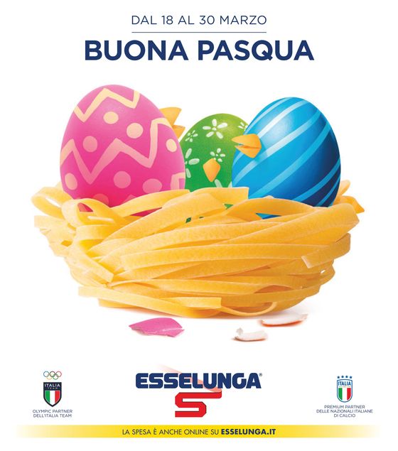 Volantino Esselunga a Aprilia | Buona Pasqua | 18/3/2024 - 30/3/2024