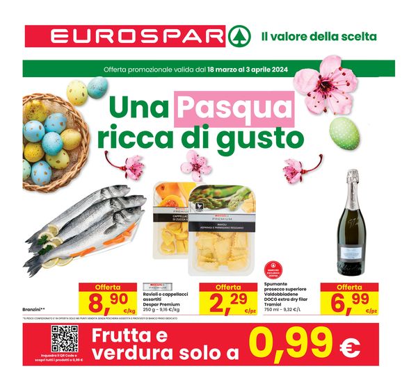 Volantino Eurospar a Camposampiero | Una Pasqua ricca di gusto | 18/3/2024 - 3/4/2024