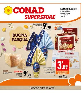 Volantino Conad Superstore a Spoleto | Buona Pasqua | 20/3/2024 - 30/3/2024