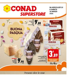 Volantino Conad Superstore a Pompei | Buona Pasqua  | 20/3/2024 - 30/3/2024