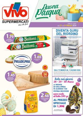 Offerte di Iper e super a Macomer | Buona Pasqua in Vivo Supermercati | 21/3/2024 - 31/3/2024