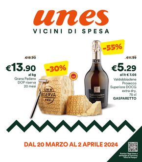 Volantino Unes a Piantedo | Vicini di spesa | 20/3/2024 - 2/4/2024