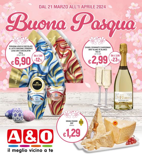Volantino A&O a Bovolone | Buona Pasqua | 21/3/2024 - 1/4/2024