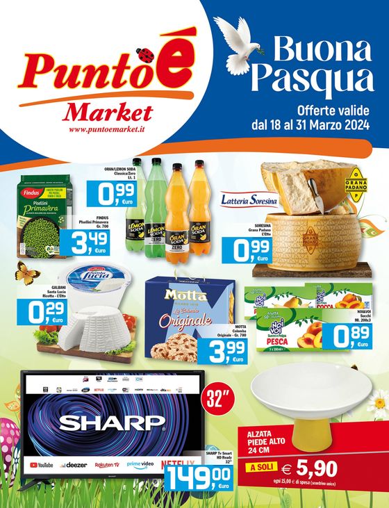 Volantino Punto è Market a Paola | Buona Pasqua | 19/3/2024 - 31/3/2024