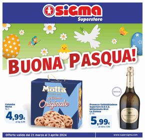 Volantino Sigma a Caravaggio | Buona Pasqua - Superstore | 21/3/2024 - 3/4/2024
