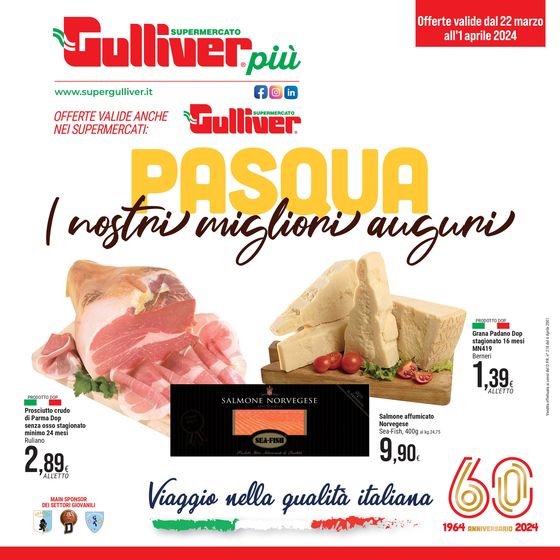 Volantino Gulliver a Canelli | Pasqua | 22/3/2024 - 1/4/2024