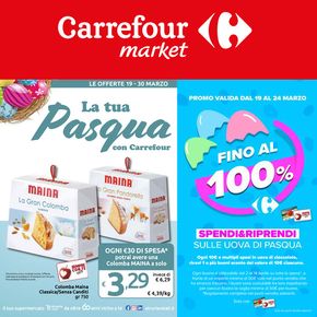 Volantino Carrefour Market a Castelnuovo di Porto | La tua Pasqua con Carrefour | 19/3/2024 - 30/3/2024