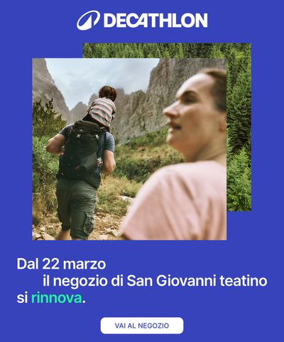 Volantino Decathlon a Citta' Sant'Angelo | Decathlon si rinnova | 22/3/2024 - 5/4/2024