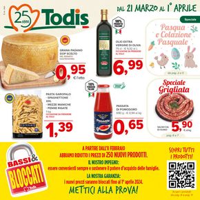 Offerte di Discount a Terrasini | Pasqua e colazione pasquale in Todis | 21/3/2024 - 1/4/2024