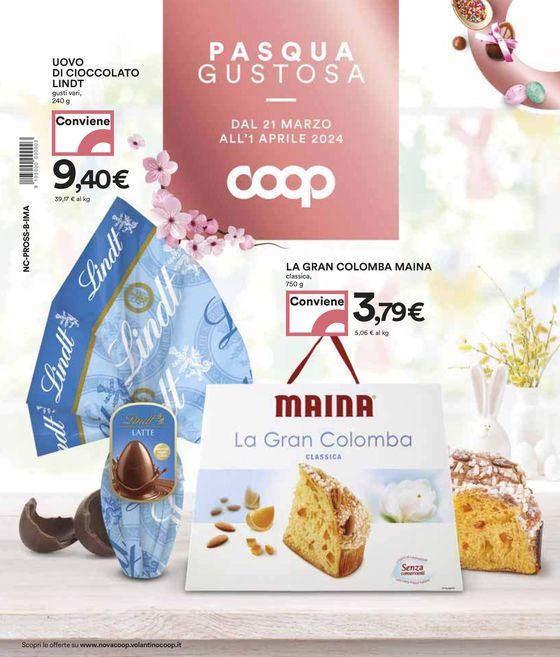 Volantino Coop a Nichelino | Pasqua gustosa | 21/3/2024 - 1/4/2024