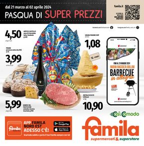 Volantino Famila Superstore a Feltre | Pasqua di super prezzi | 21/3/2024 - 2/4/2024