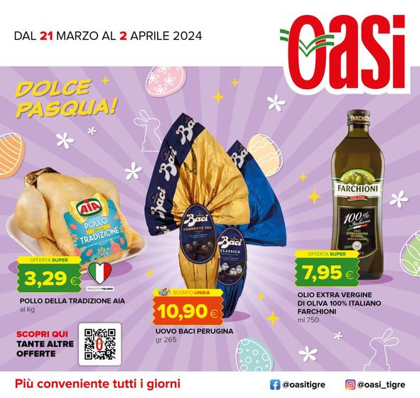 Volantino Oasi a Termoli | Dolce Pasqua! | 21/3/2024 - 2/4/2024