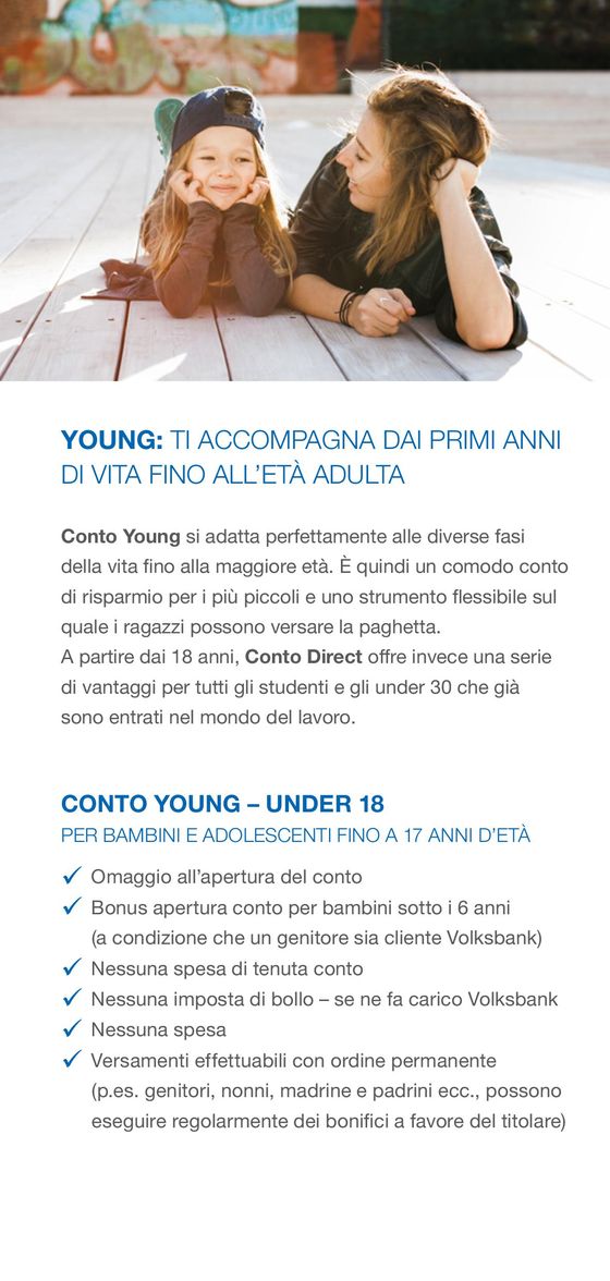 Volantino Volksbank a Brunico | Young | 21/3/2024 - 30/6/2024