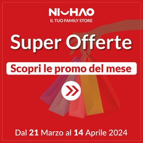 Offerte di Cura casa e corpo a Terrazzo | Super offerte in Ni Hao Market | 21/3/2024 - 14/4/2024