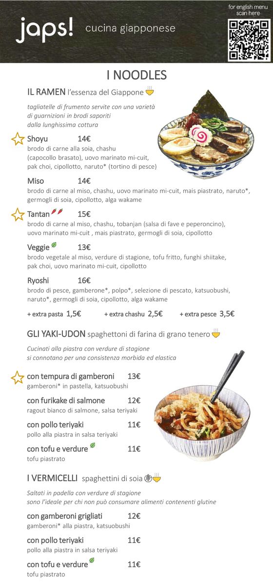 Volantino Japs a Grugliasco | Delivery Cucina Giapponese | 21/3/2024 - 17/1/2025