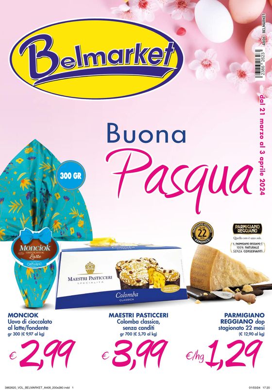 Volantino Belmarket a Lignano Pineta | Buona Pasqua | 21/3/2024 - 3/4/2024