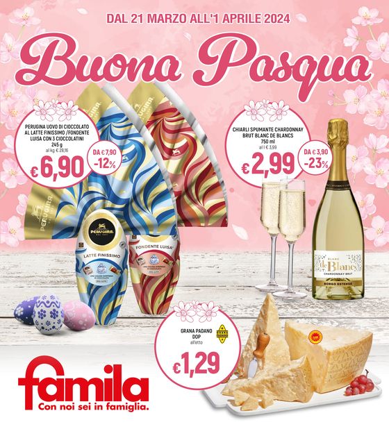 Volantino Famila a Parma | Buona pasqua | 21/3/2024 - 1/4/2024