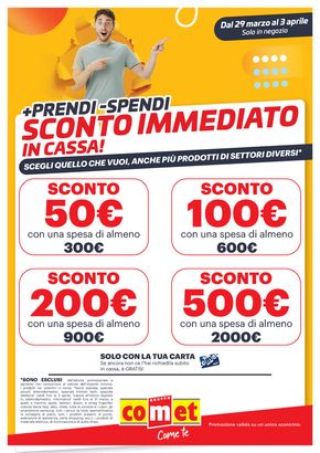 Volantino Comet a Modena | Sconto a soglie da Comet!  | 21/3/2024 - 3/4/2024