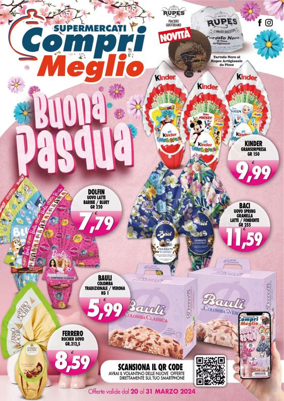 Volantino Compri Meglio a Reggio Calabria | Buona Pasqua | 22/3/2024 - 31/3/2024