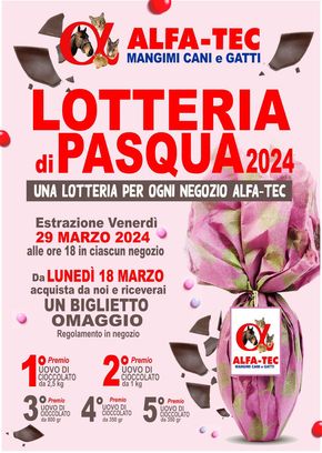 Offerte di Animali a Piombino | Lotteria di pasqua 2024 in Alfa Tec | 25/3/2024 - 29/3/2024