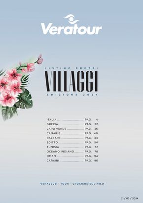Volantino Veratour a Roma | Villaggi 2024 | 22/3/2024 - 30/9/2024