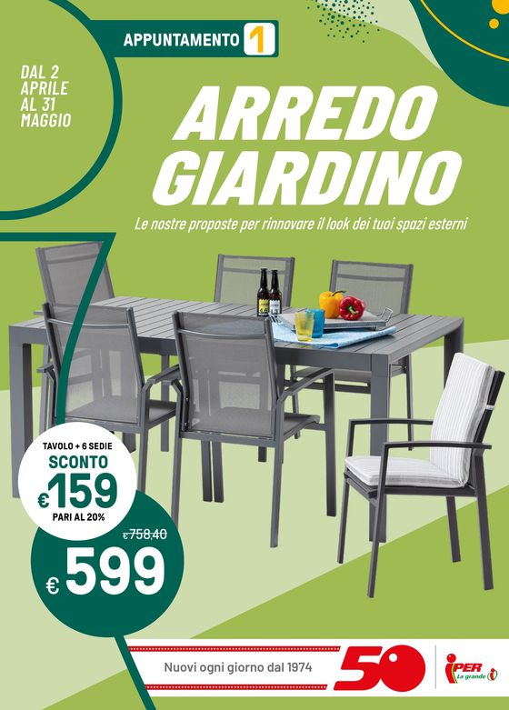 Volantino Iper La grande i a Gadesco-Pieve Delmona | Arredo giardino! | 2/4/2024 - 31/5/2024