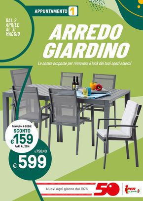 Volantino Iper La grande i a Milano | Arredo giardino! | 2/4/2024 - 31/5/2024