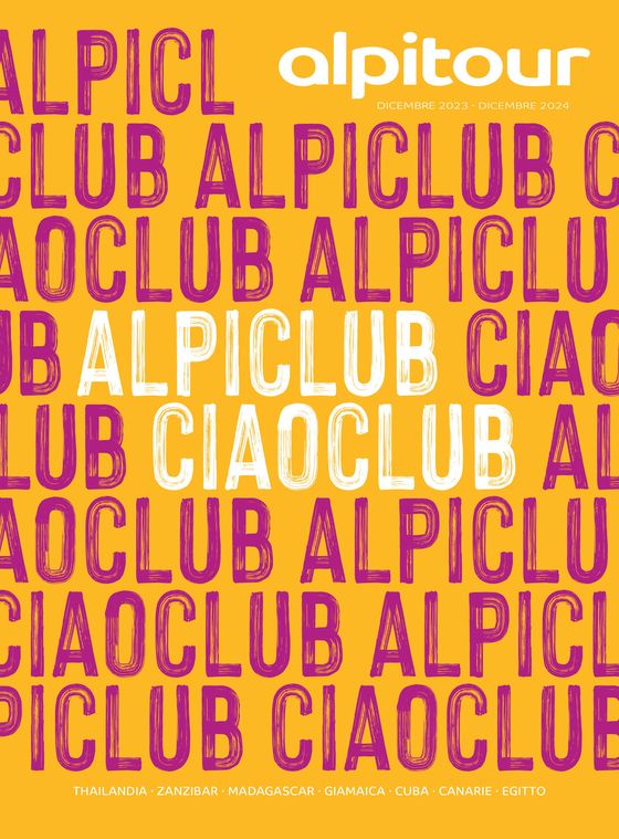 Volantino Alpitour a Torino | Alpiclub ciaoclub | 25/3/2024 - 31/12/2024