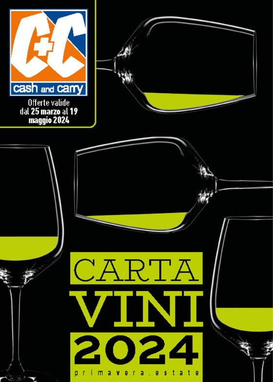 Volantino C+C a Arezzo | Carta vini 2024 | 25/3/2024 - 19/5/2024