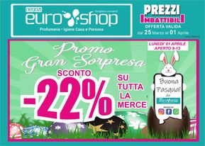 Offerte di Cura casa e corpo a Grottaglie | Promo gran sorpresa in Euro Shop | 26/3/2024 - 1/4/2024