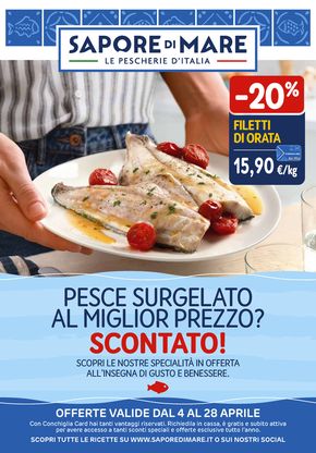 Volantino Sapore di Mare a Rovereto | Pesce surgelato a miglior prezzo scontato | 4/4/2024 - 28/4/2024
