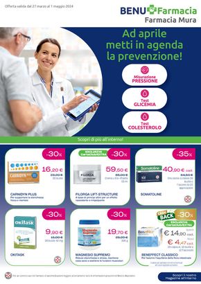 Volantino Lloyds Farmacia/BENU a Montresta | Ad aprile metti in agenda la prevenzione! | 27/3/2024 - 1/5/2024