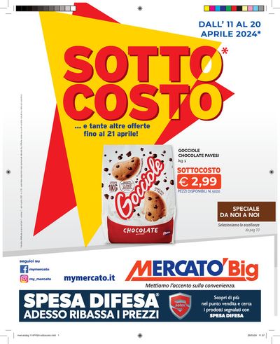 Volantino Mercatò Big a Carmagnola | Sottocosto | 11/4/2024 - 20/4/2024