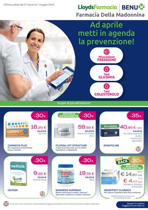Volantino Lloyds Farmacia/BENU a Portofino | Ad aprile metti in agenda la prevenzione! | 27/3/2024 - 1/5/2024