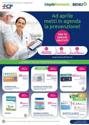 Offerte di Salute e Benessere a Abano Terme | Ad aprile metti in agenda la prevenzione! in Lloyds Farmacia/BENU | 27/3/2024 - 1/5/2024