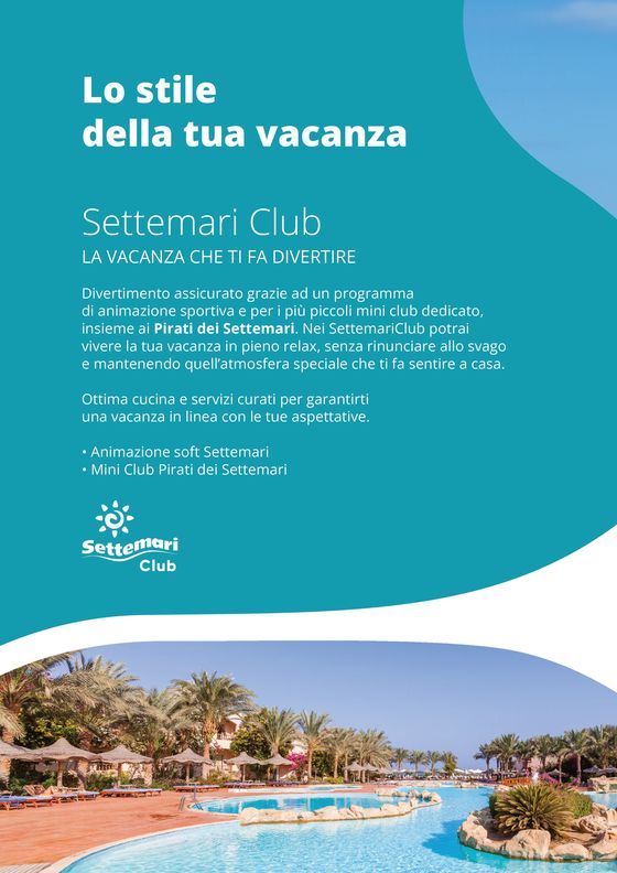 Volantino Settemari a Cerveteri | La stile della tua vacanza | 26/3/2024 - 31/8/2024