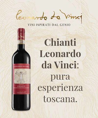 Volantino Leonardo da Vinci a Viareggio | Chianti Leonardo da Vinci | 1/4/2024 - 30/4/2024