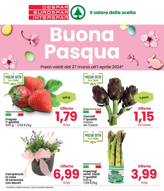 Volantino Eurospar a Cividale del Friuli | Buona Pasqua | 27/3/2024 - 1/4/2024