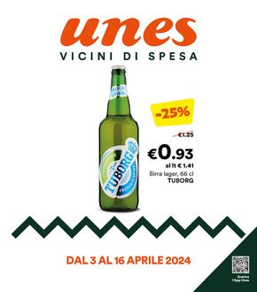 Offerte di Iper e super a Torino | Vicini di spesa in Unes | 3/4/2024 - 16/4/2024